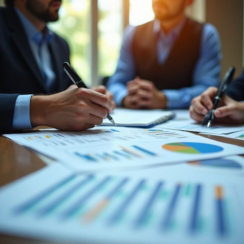Sesión de planificación estratégica con clientes